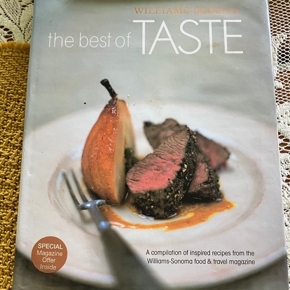 Williams Sonoma The Best of Taste Cookbook - White and Orange - Picture 1 of 5